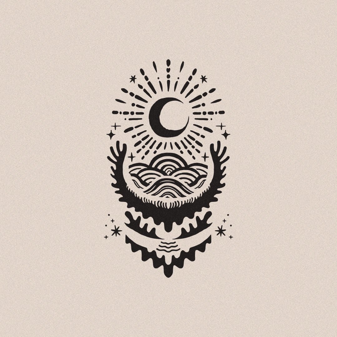 Moon & Tides 1 | Tattoo