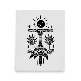 Equilibrium 1 Original Art Print by Inkwala expressed in creative abstraction.