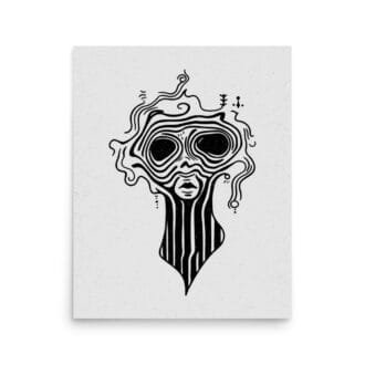 Hallucination 2 Original Art Print by Inkwala expressed in creative abstraction.