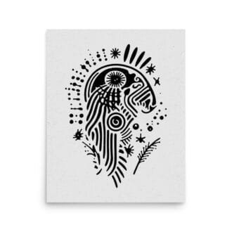 Abstraction 1 Original Art Print by Inkwala expressed in creative abstraction.