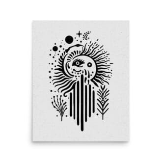 Abstraction 3 Original Art Print by Inkwala expressed in creative abstraction.