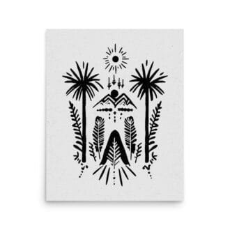 Amazon 1 Original Art Print by Inkwala expressed in creative abstraction.