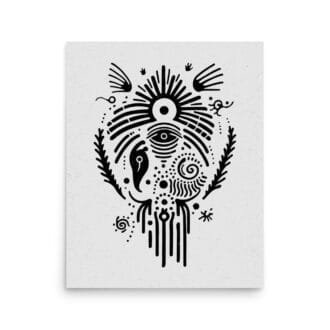 Hallucination 3 Original Art Print by Inkwala expressed in creative abstraction.