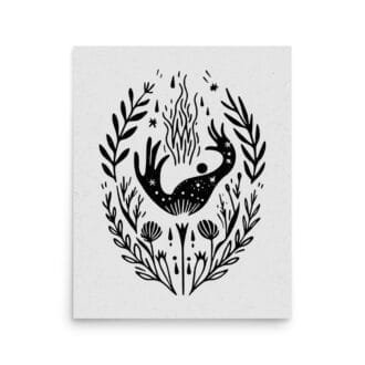 Plant Medecine 1 Original Art Print by Inkwala expressed in creative abstraction.