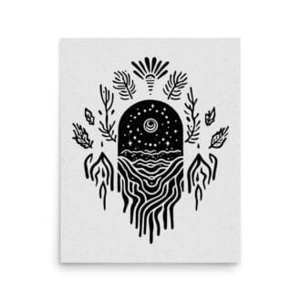 Portal 5 Original Art Print by Inkwala expressed in creative abstraction.