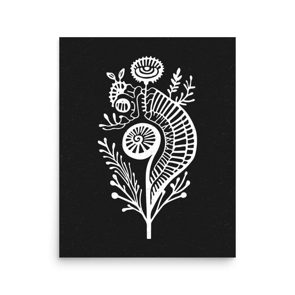 Symbiosis 1 Original Art Print by Inkwala expressed in creative abstraction.