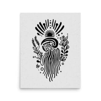 Rebirth 2 Original Art Print by Inkwala expressed in creative abstraction.