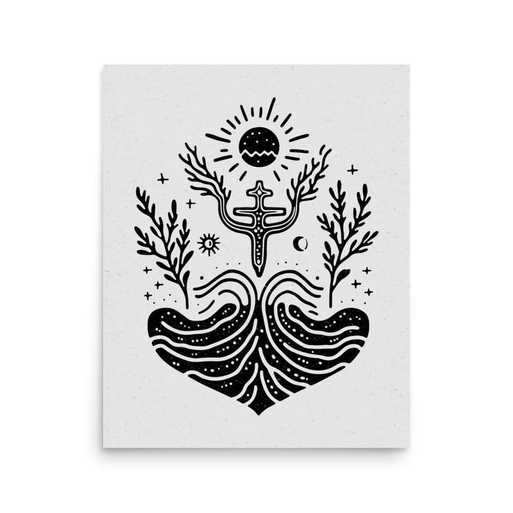 Rebirth 3 Original Art Print by Inkwala expressed in creative abstraction.