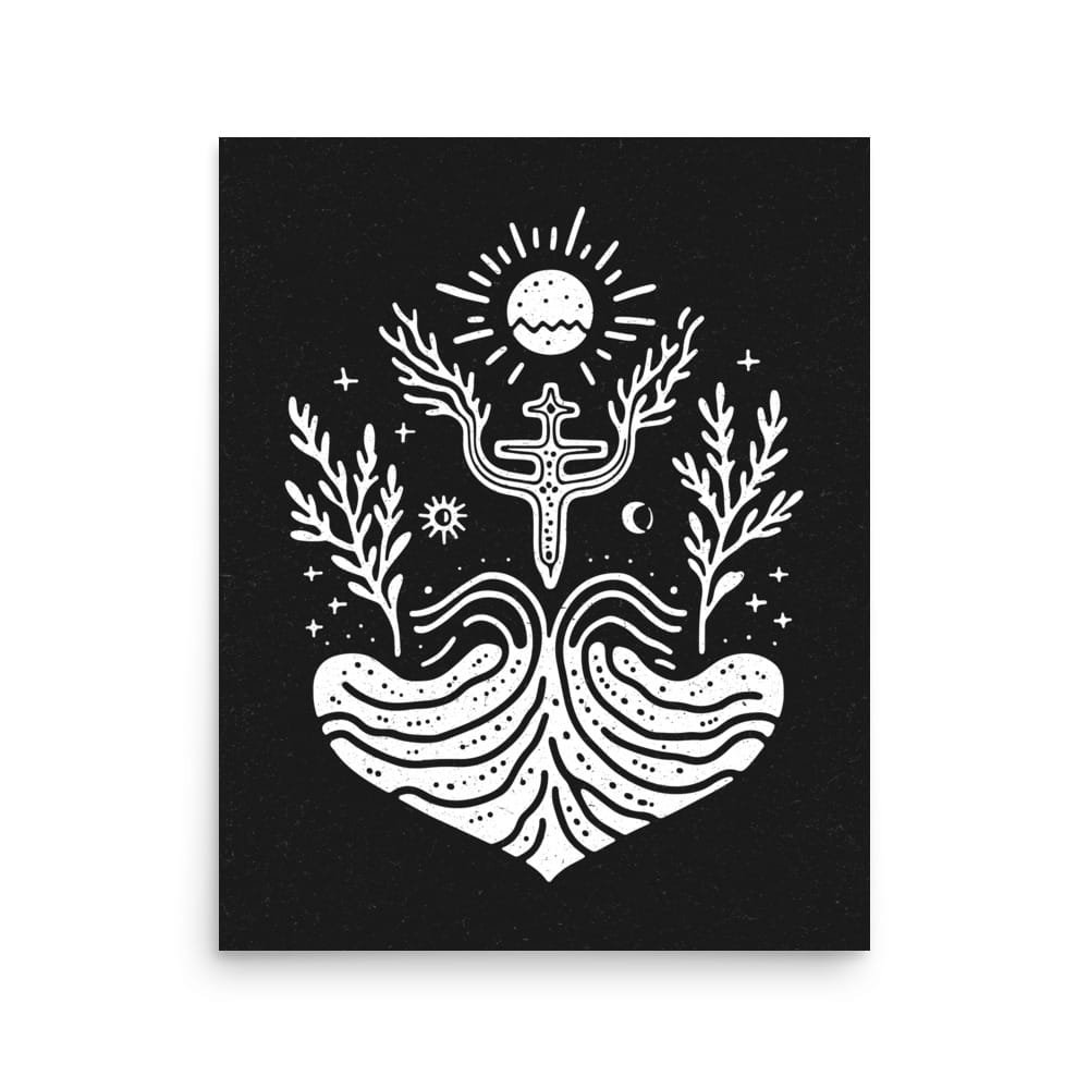 Rebirth 3 Original Art Print by Inkwala expressed in creative abstraction.