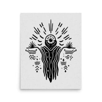 Aquarius 2 Original Art Print by Inkwala expressed in creative abstraction.