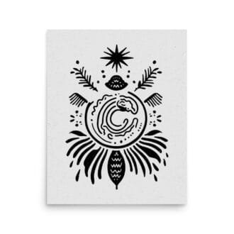 Aquarius 4 Original Art Print by Inkwala expressed in creative abstraction.