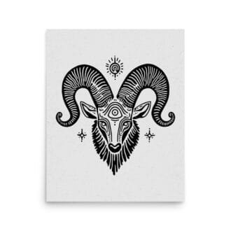 Aries 2 Original Art Print by Inkwala expressed in creative abstraction.