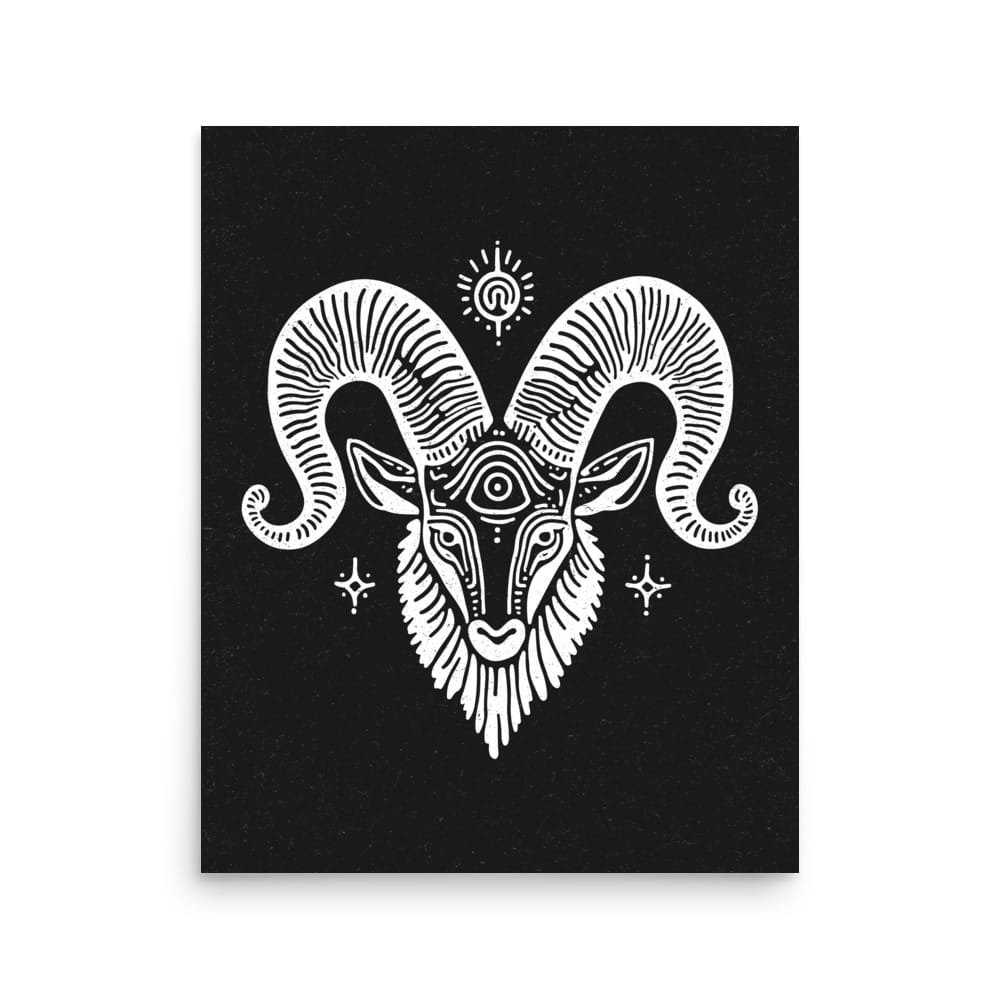 Aries 2 Original Art Print by Inkwala expressed in creative abstraction.