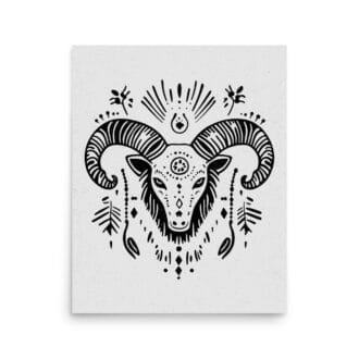 Aries 3 Original Art Print by Inkwala expressed in creative abstraction.