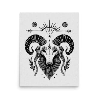 Aries 6 Original Art Print by Inkwala expressed in creative abstraction.