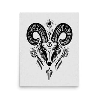 Aries 7 Original Art Print by Inkwala expressed in creative abstraction.