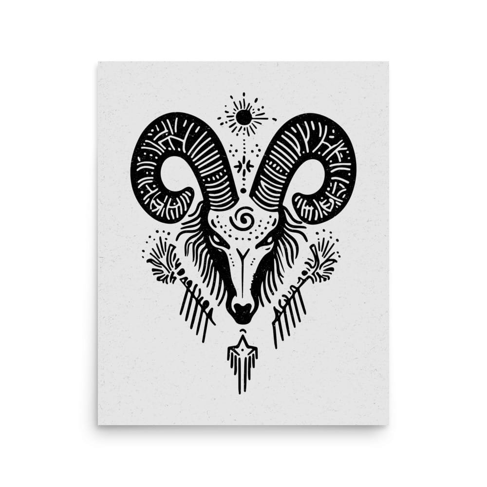 Aries 7 Original Art Print by Inkwala expressed in creative abstraction.