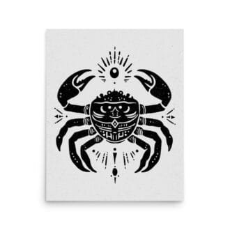 Cancer 4 Original Art Print by Inkwala expressed in creative abstraction.