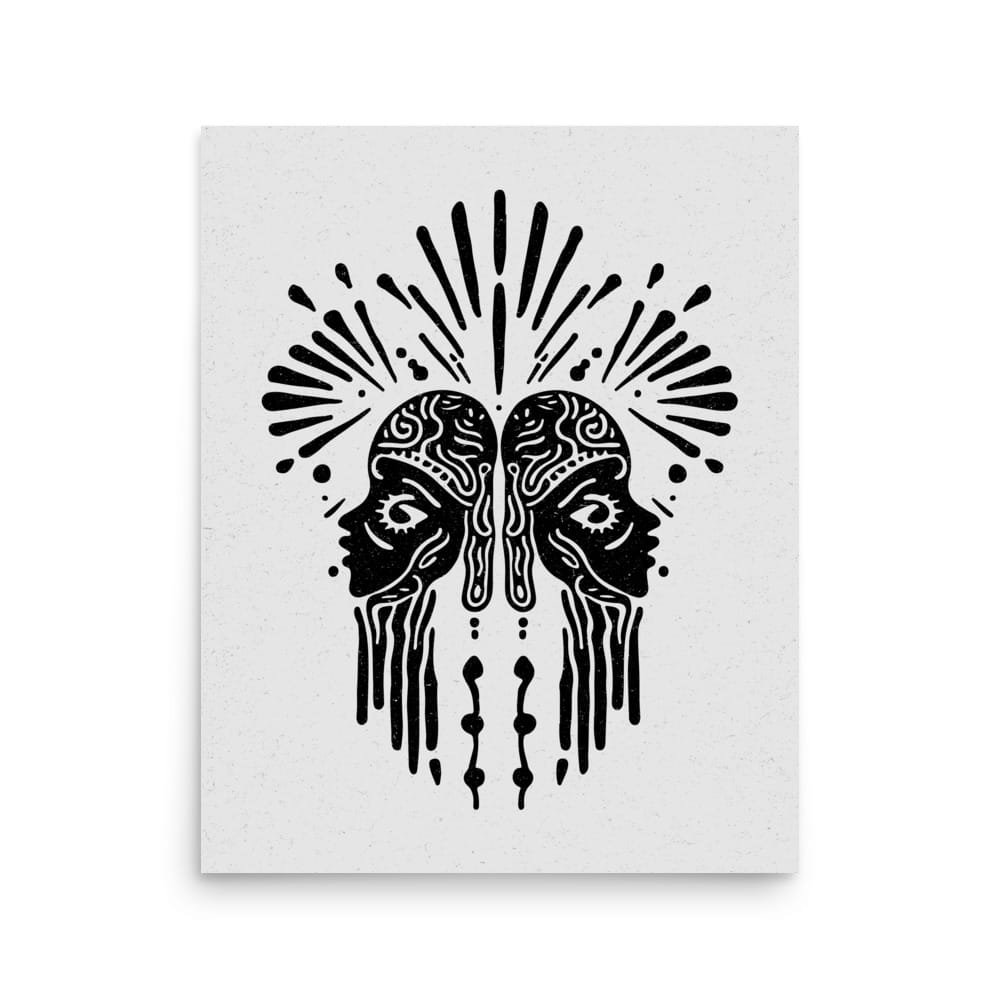 Gemini 3 Original Art Print by Inkwala expressed in creative abstraction.