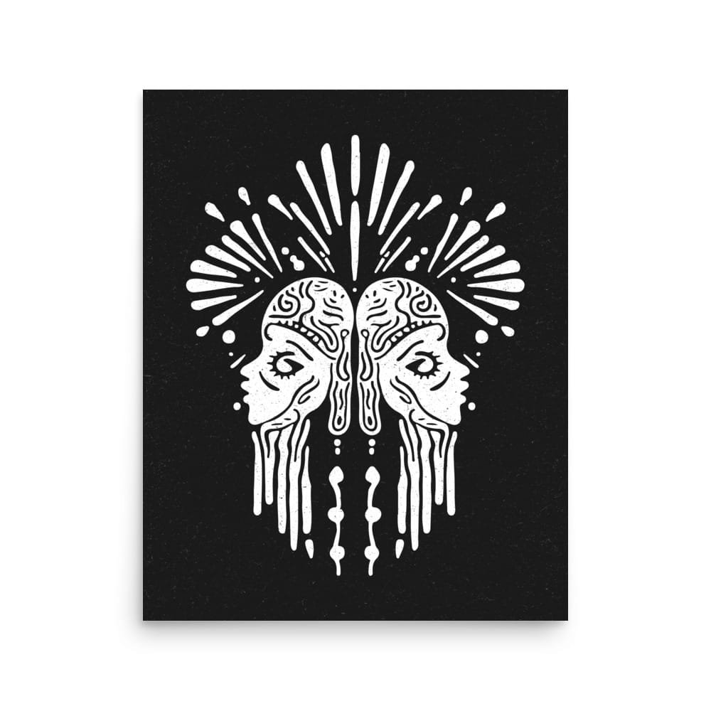 Gemini 3 Original Art Print by Inkwala expressed in creative abstraction.