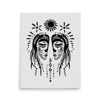 Gemini 4 Original Art Print by Inkwala expressed in creative abstraction.