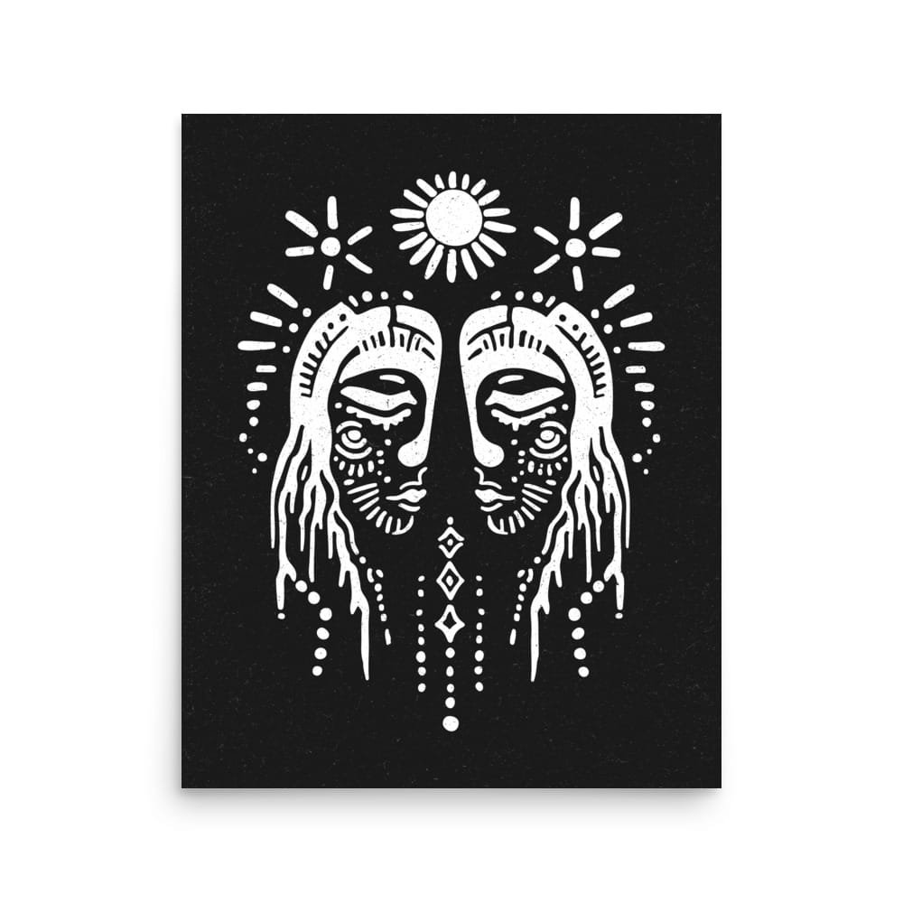 Gemini 4 Original Art Print by Inkwala expressed in creative abstraction.