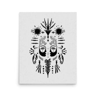 Gemini 5 Original Art Print by Inkwala expressed in creative abstraction.