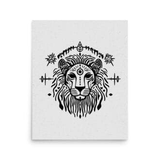 Leo 1 Original Art Print by Inkwala expressed in creative abstraction.