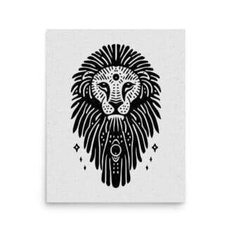 Leo 4 Original Art Print by Inkwala expressed in creative abstraction.