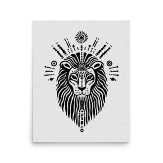 Leo 6 Original Art Print by Inkwala expressed in creative abstraction.