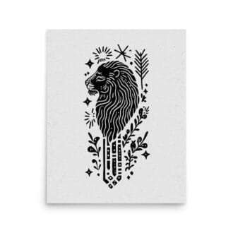 Leo 8 Original Art Print by Inkwala expressed in creative abstraction.