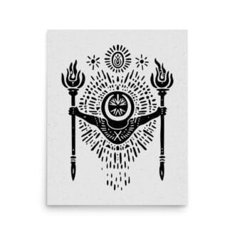 Libra 5 Original Art Print by Inkwala expressed in creative abstraction.