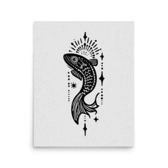 Pisces 4 Original Art Print by Inkwala expressed in creative abstraction.