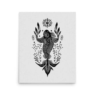 Pisces 6 Original Art Print by Inkwala expressed in creative abstraction.