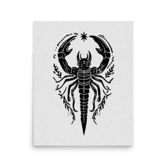 Scorpio 1 Original Art Print by Inkwala expressed in creative abstraction.