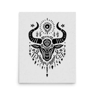 Taurus 2 Original Art Print by Inkwala expressed in creative abstraction.