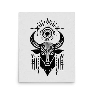 Taurus 5 Original Art Print by Inkwala expressed in creative abstraction.