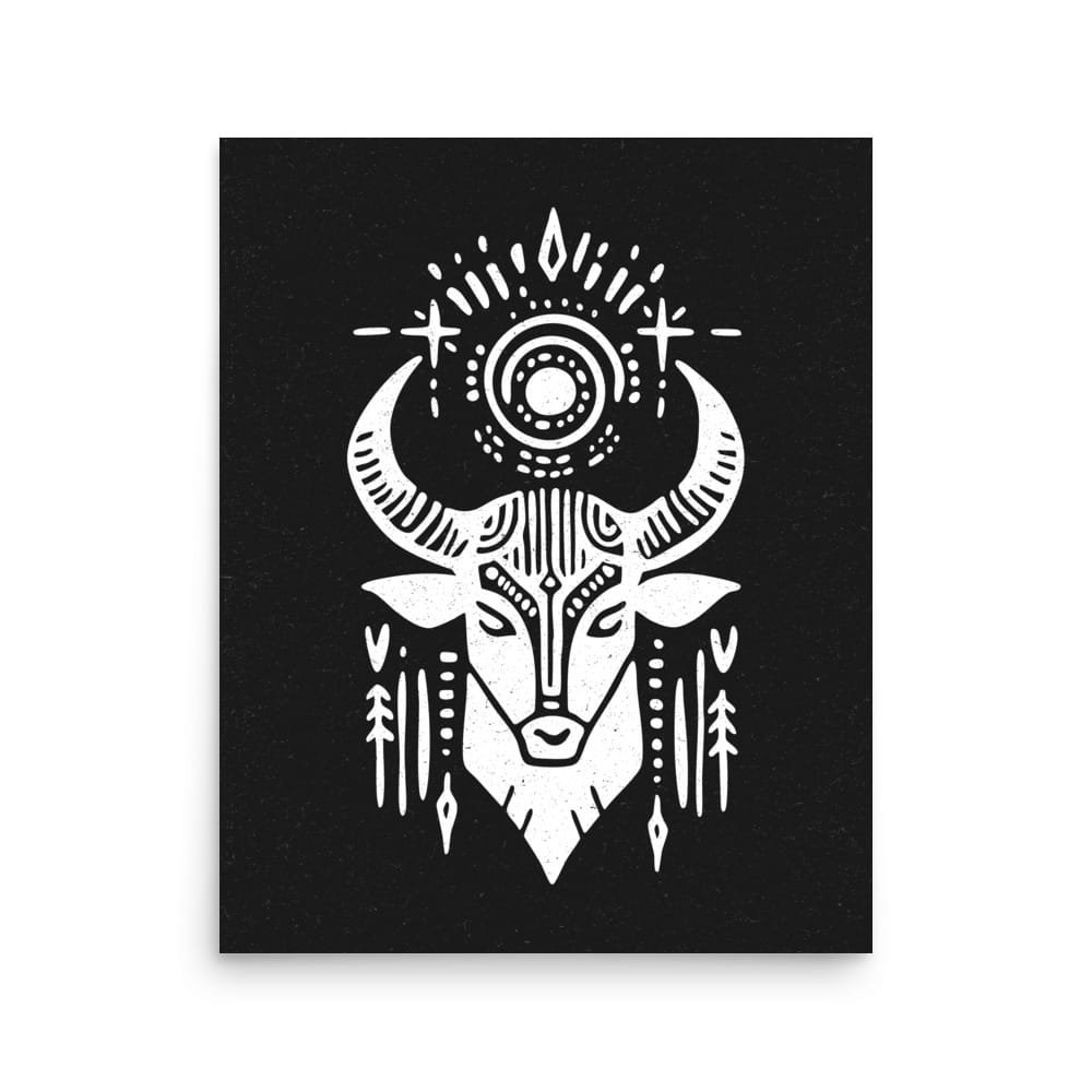 Taurus 5 Original Art Print by Inkwala expressed in creative abstraction.