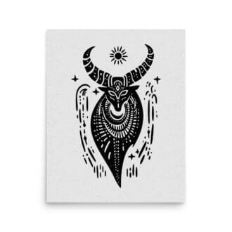 Capricorn 3 Original Art Print by Inkwala expressed in creative abstraction.