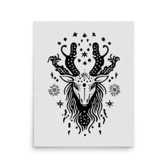 Capricorn 4 Original Art Print by Inkwala expressed in creative abstraction.