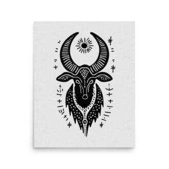 Capricorn 5 Original Art Print by Inkwala expressed in creative abstraction.