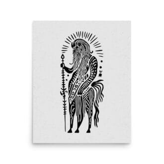 Sagittarius 4 Original Art Print by Inkwala expressed in creative abstraction.