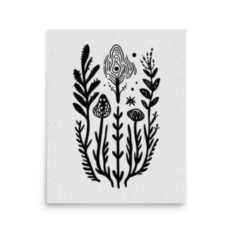 Biodiversity 1 Original Art Print by Inkwala expressed in creative abstraction.