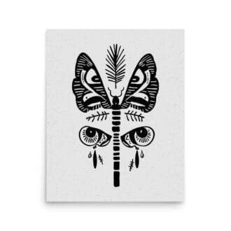 Butterfly 4 Original Art Print by Inkwala expressed in creative abstraction.