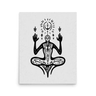 Divination 1 Original Art Print by Inkwala expressed in creative abstraction.