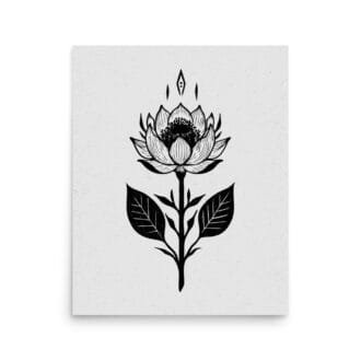 Flower 1 Original Art Print by Inkwala expressed in creative abstraction.