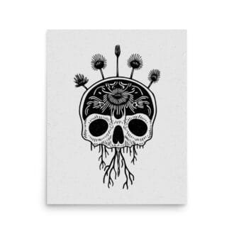 Life and Death 2 Original Art Print by Inkwala expressed in creative abstraction.