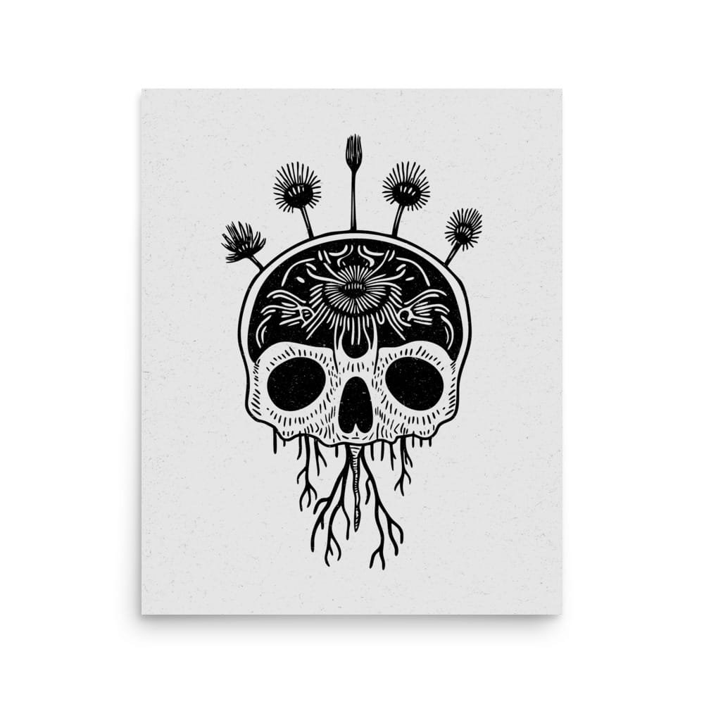 Life and Death 2 Original Art Print by Inkwala expressed in creative abstraction.