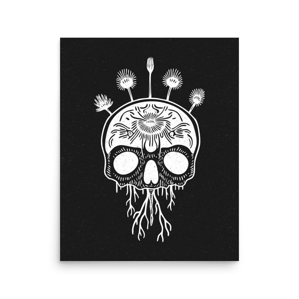 Life and Death 2 Original Art Print by Inkwala expressed in creative abstraction.