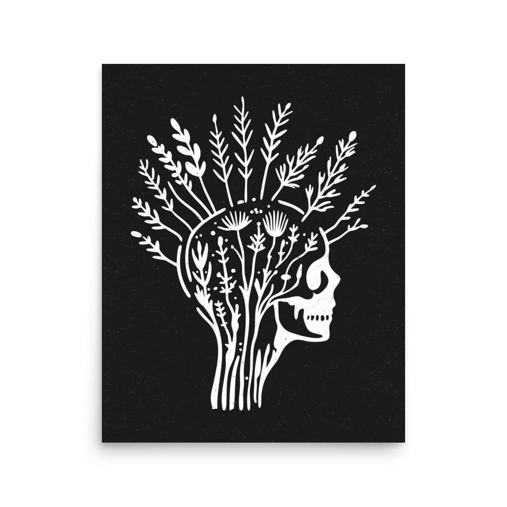 Life and Death 3 Original Art Print by Inkwala expressed in creative abstraction.